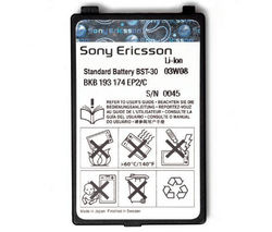 Batterie Sony Ericsson Rf : BST30